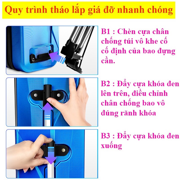 Bao Đựng Cần Câu Cá Nhựa Hợp Kim , ABS Chống Thấm Nước Bao Đựng Cần Câu Đài Cao Cấp TDC8