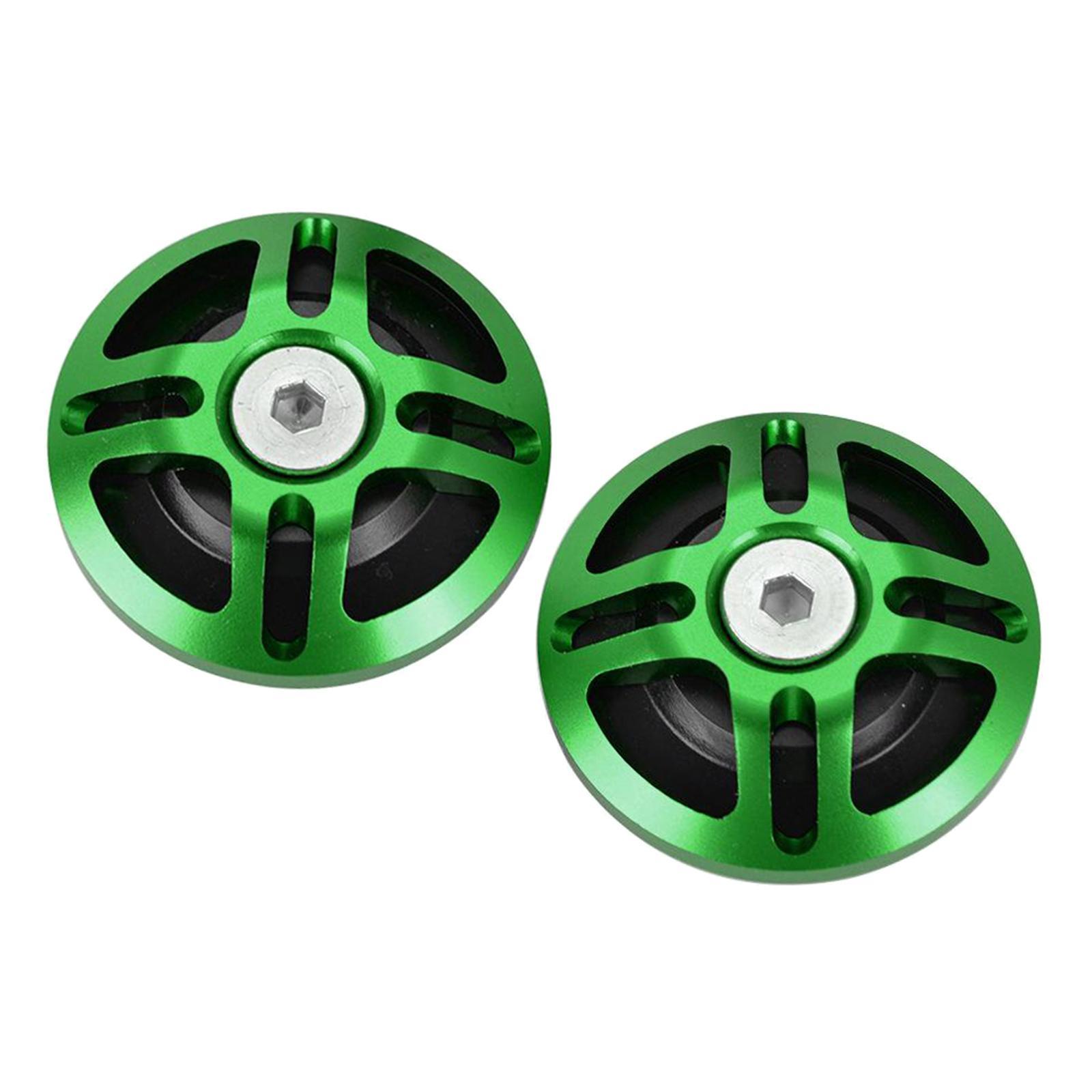2x Motors Aluminum Alloy Frame Hole Decorative Plug for Ninja400 Black