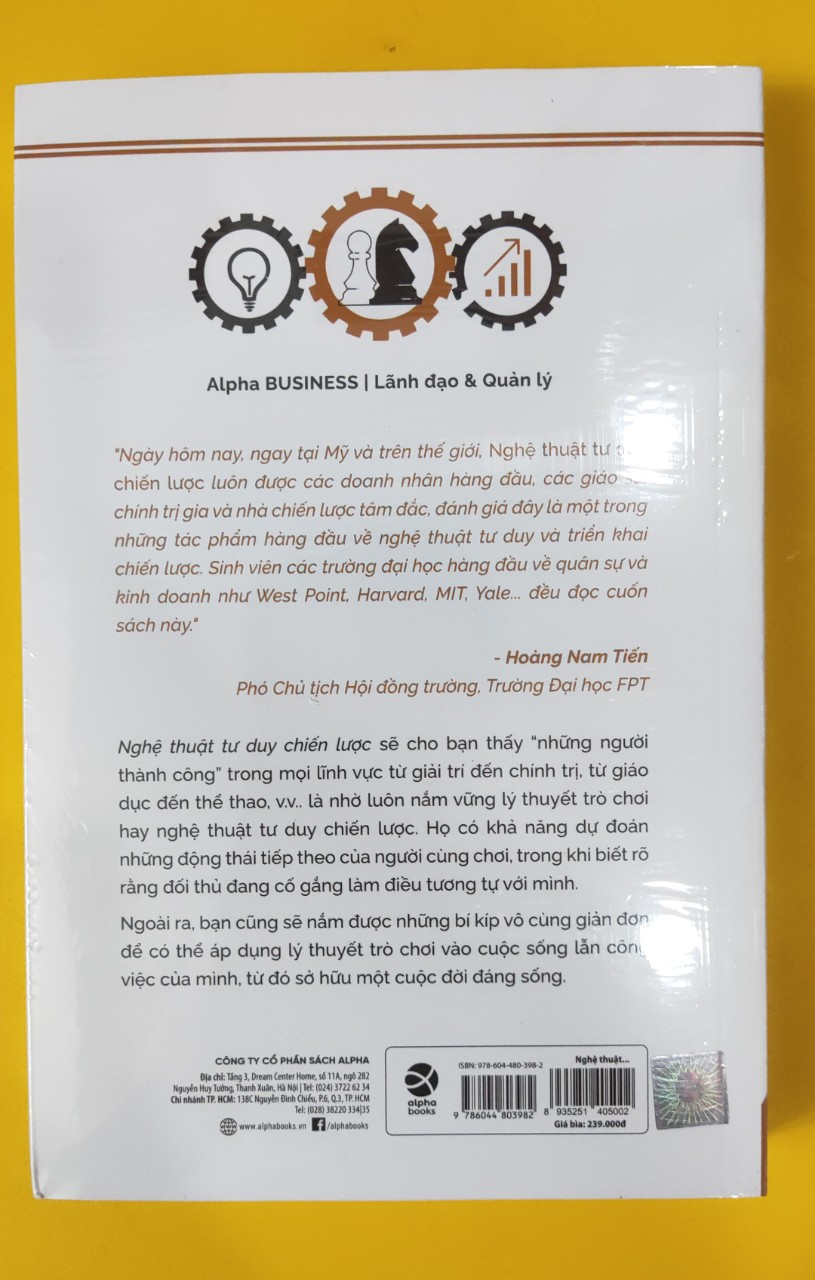 NGHỆ THUẬT TƯ DUY CHIẾN LƯỢC - Avinash K. Dixit & Barry J. Nalebuff -