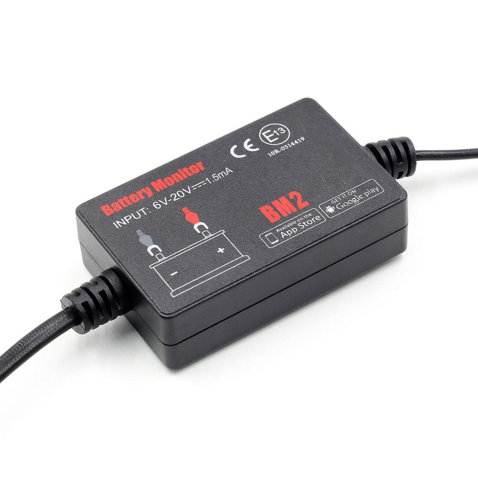 BT4.0 6~20V Input Voltage Battery Monitor Automobile Battery Monitor Tool Diagnostic Tools Connect Smartphone APP for 12