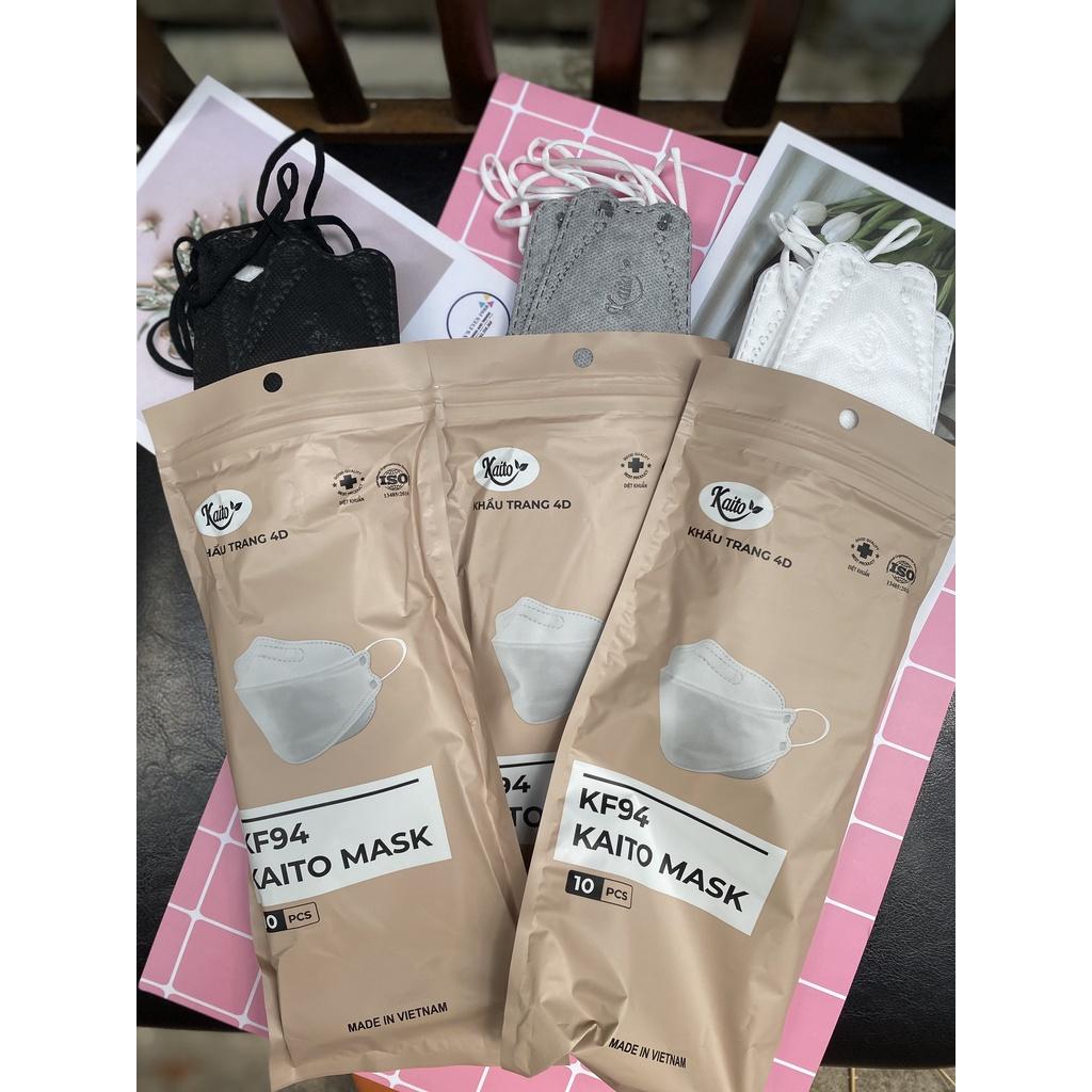 Combo 20 Túi Khẩu Trang 4D MASK KF94 SH Công Nghệ Dập Hàn Quốc, Thiết Kế Thời Trang, Kháng Khuẩn