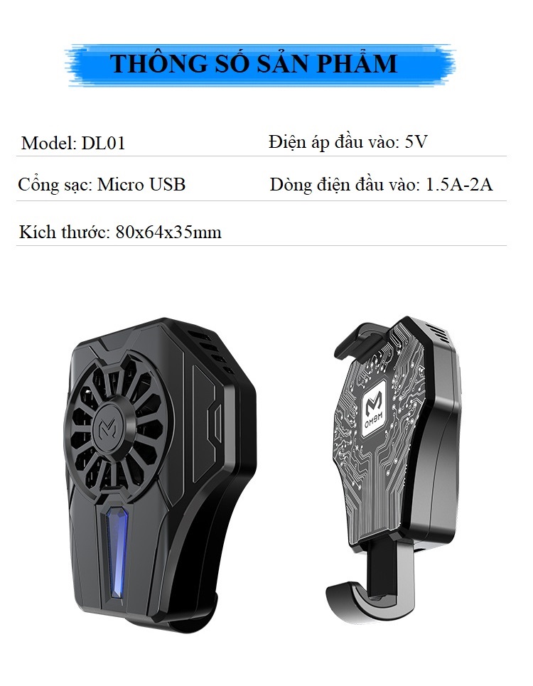 Tản Nhiệt Gaming DL-001 - Làm mát Siêu Nhanh, Không Lo Nóng Máy.