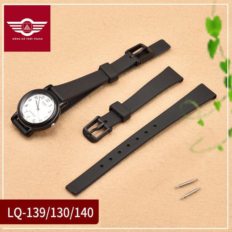 Dây đồng hồ cao su dùng cho Đồng Hồ Casio Lq Lq-139 130 / 140 size 12mm