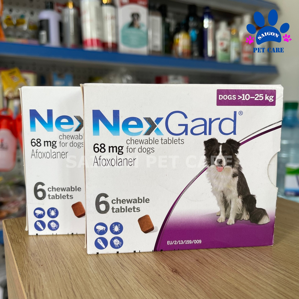 Viên nhai Nexgard trị ve rận, bọ chét cho chó (1 viên) - 10-25kg