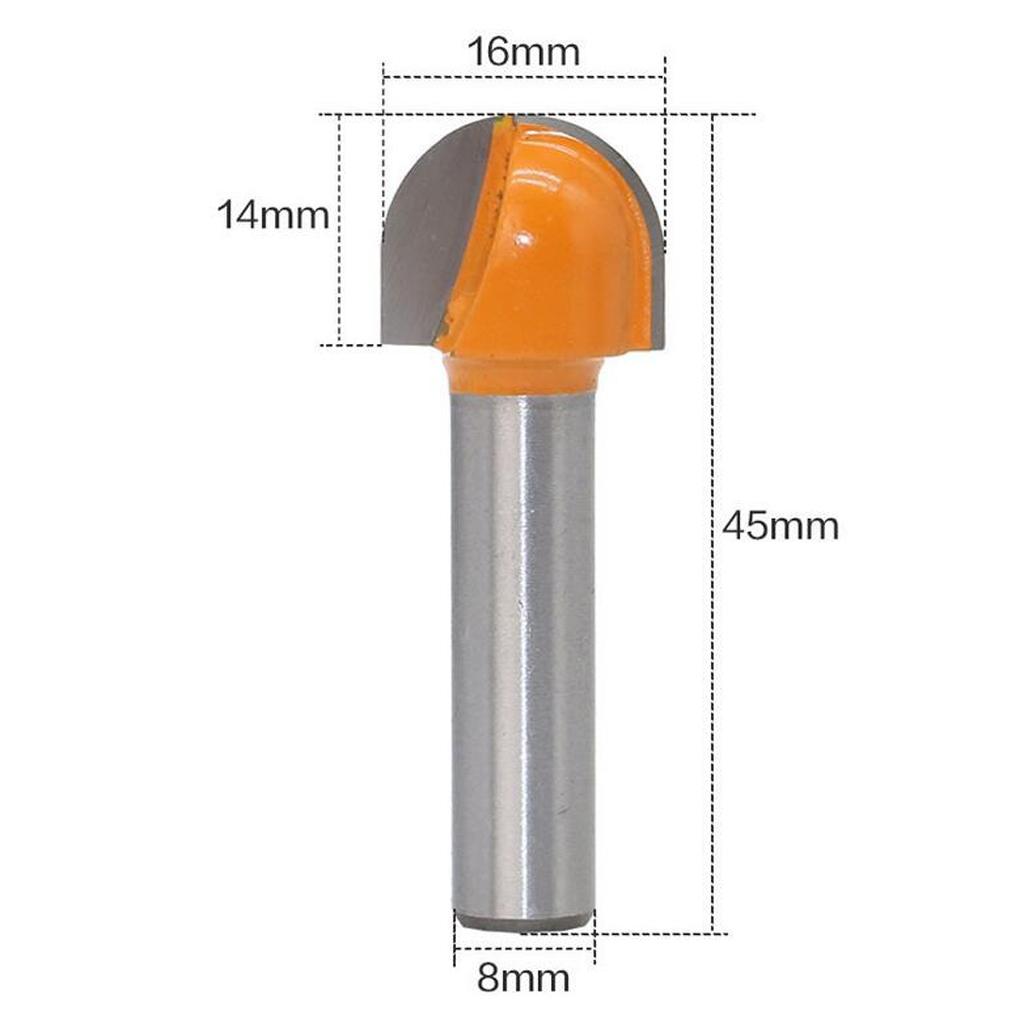 8mm Shank Woodworking Biscuit Cutter/ Cove Core Box/ Flush Trim Router Bit