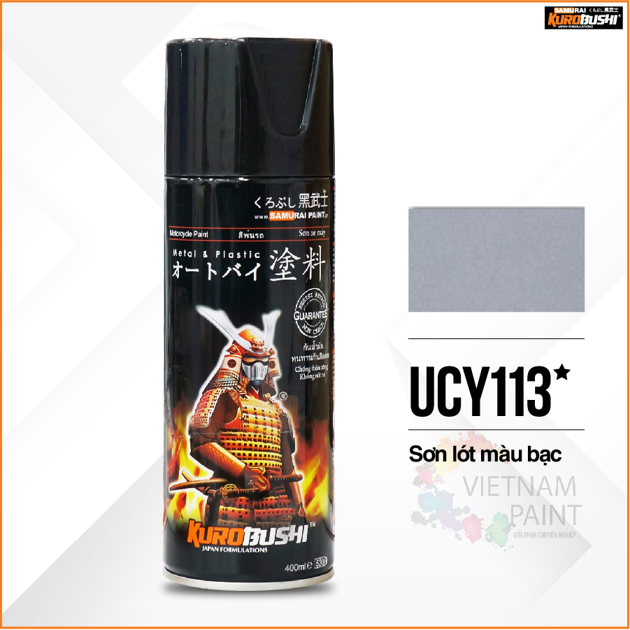 Sơn Samurai - MÀU BẠC SƠN LÓT UCY113