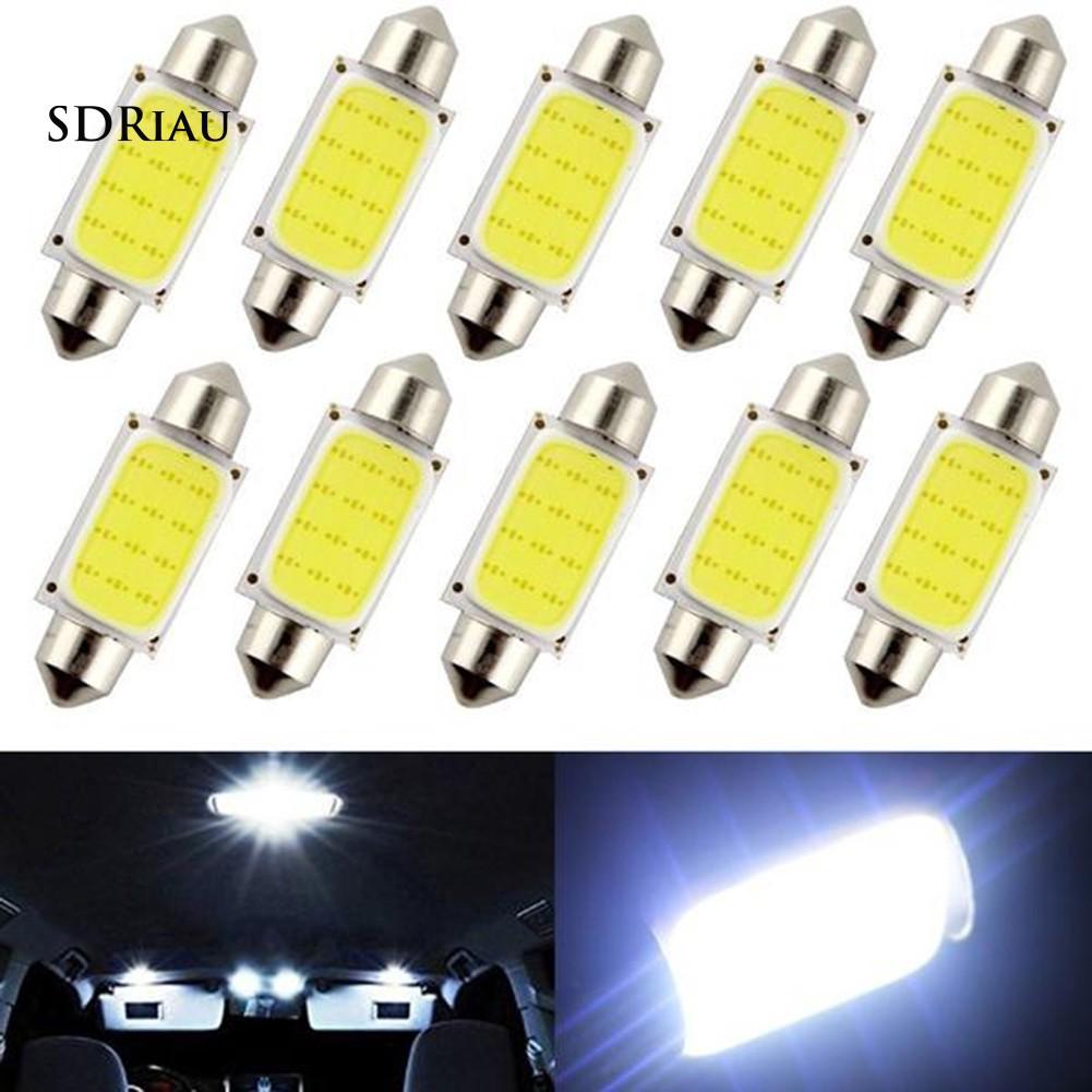 Bộ 4 bóng đèn LED COB 39mm gắn trần xe hơi chuyên dụng