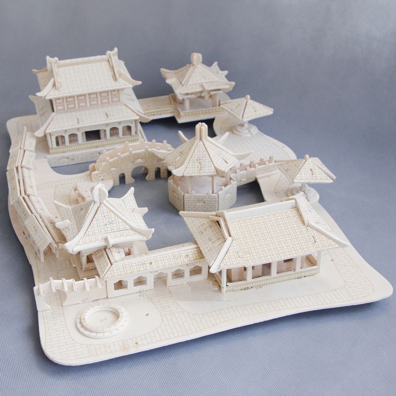 Đồ chơi lắp ráp gỗ 3D Mô hình Nhà Tô Châu