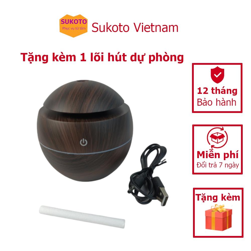 Máy xông tinh dầu mini cho phòng ngủ, trên xe hơi - Máy khuyếch tán tinh dầu phun sương, đuổi muỗi, tạo ẩm