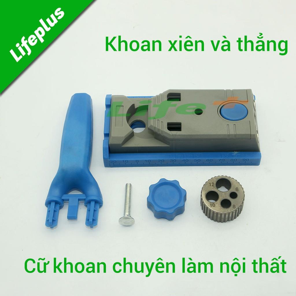 Bộ cữ khoan xiên và khoan thẳng 25 chi tiết chuyên làm nội thất tấm DIY