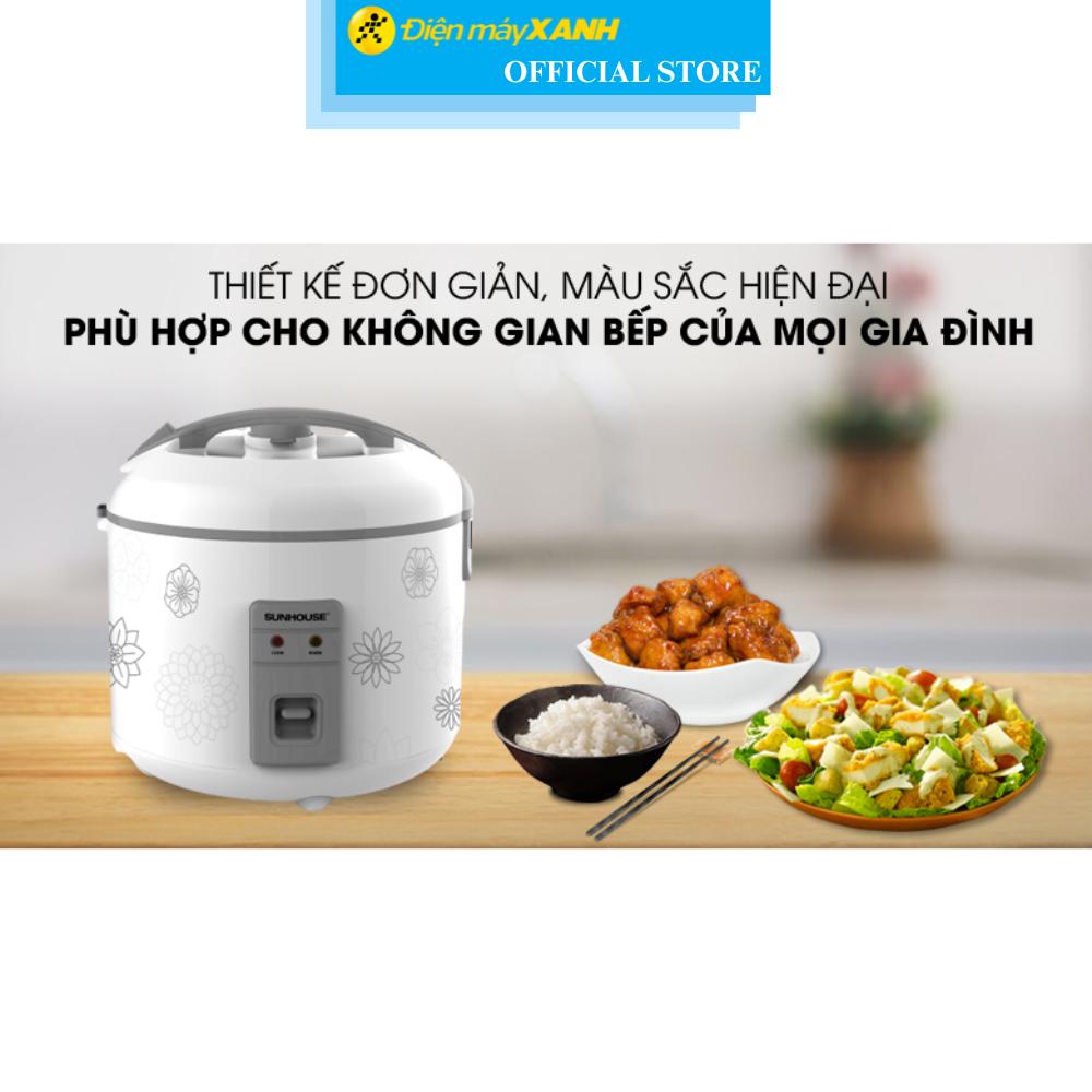 Nồi cơm nắp gài Sunhouse 1.8 lít SHD8603 - Hàng Chính Hãng