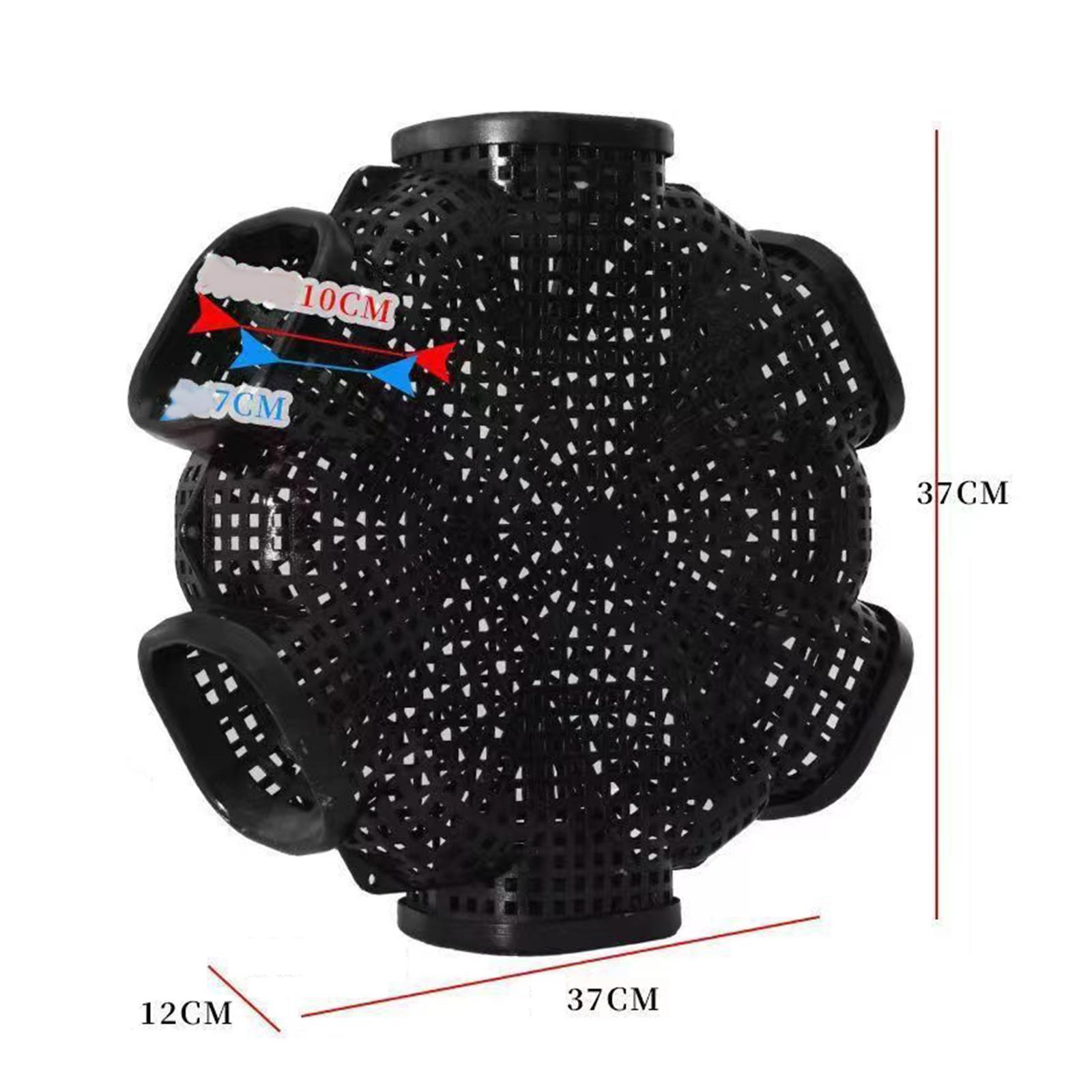 6 Hole Fishing Eel Cage   Baits Mesh for Prawn Lobster Crawdad