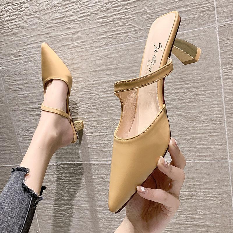 Dép Cao Gót Mũi Nhọn Phong Cách Hàn Quốc Thời Trang