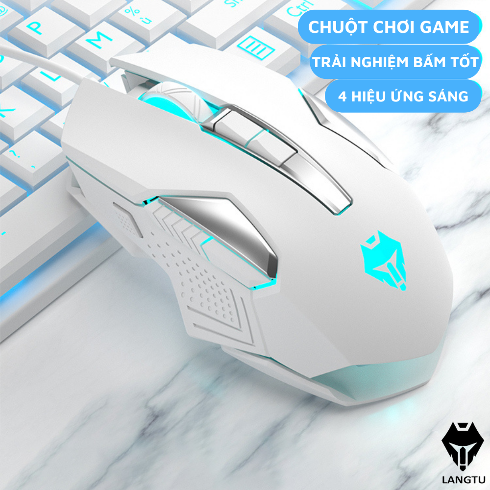 Chuột Máy Tính Gaming Langtu G509 Có Dây Và Hiệu Ứng Đèn Led Hàng Chính Hãng