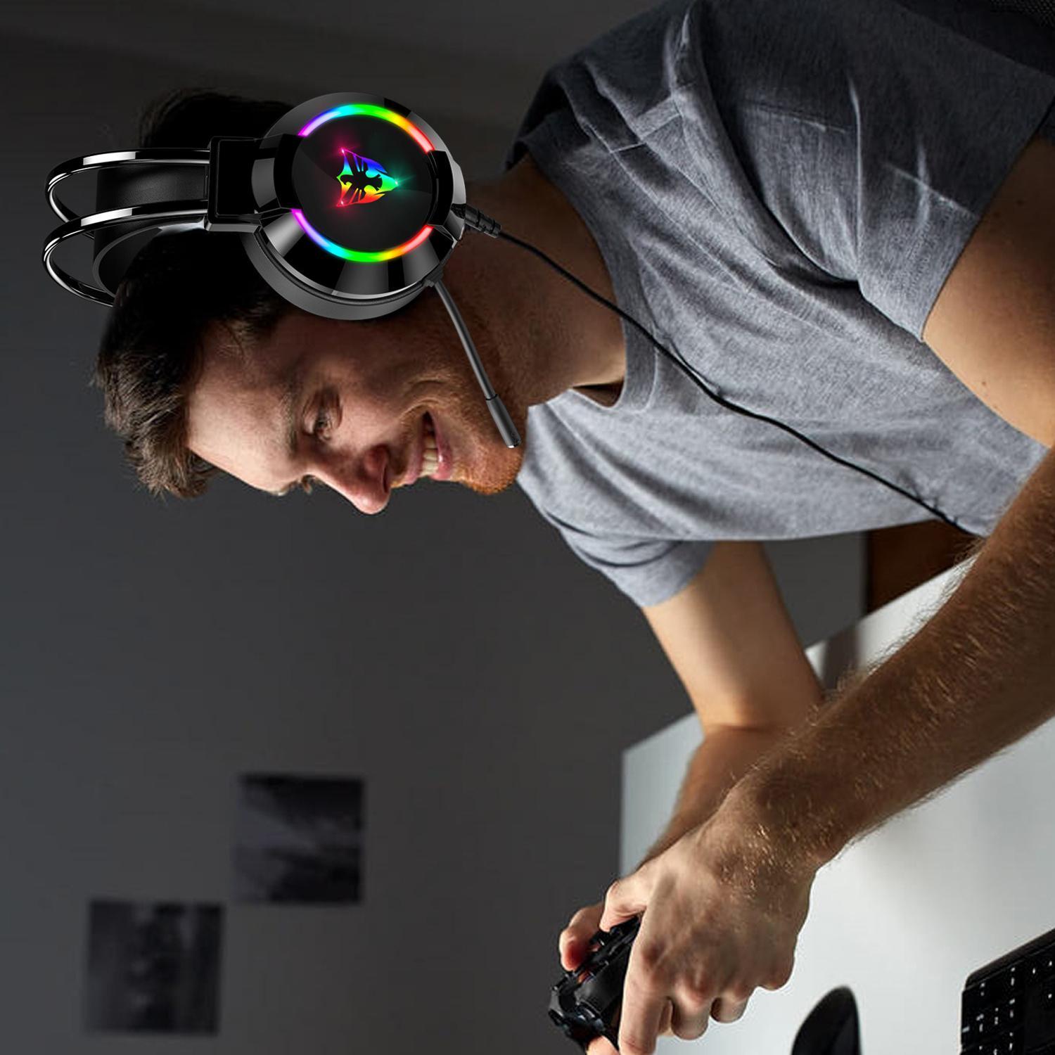 Khuyến mại tai nghe game G606 xách tay đấu điện đầu gà tai nghe chống ồn 7.1 nghe âm thanh và định vị tai nghe có dây
