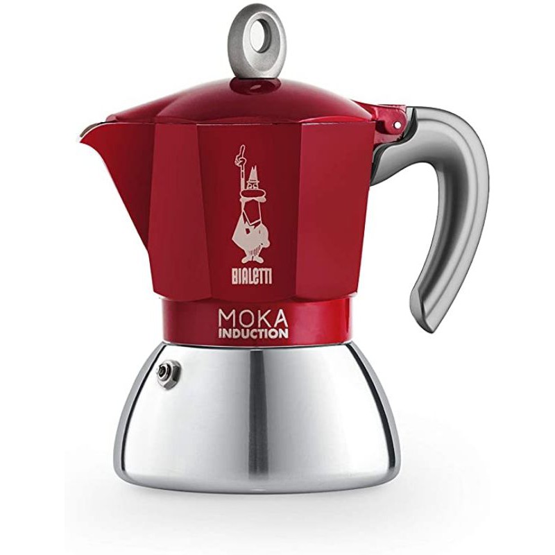 Ấm Moka Bialetti Induction đun trên bếp từ 2 - 4 Cup - Hàng chính hãng