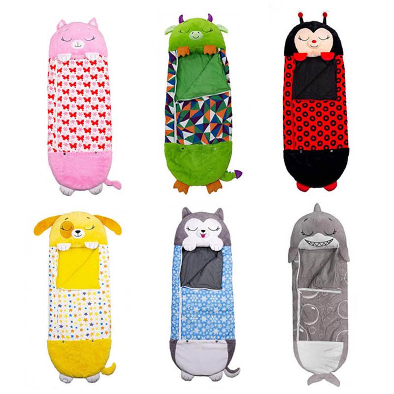 Trẻ Em Đầm Ngủ Hoạt Hình, Phim Hoạt Hình Gối Nhung, Biến Túi Ngủ Trẻ Em Động Vật Onesie Trẻ Em