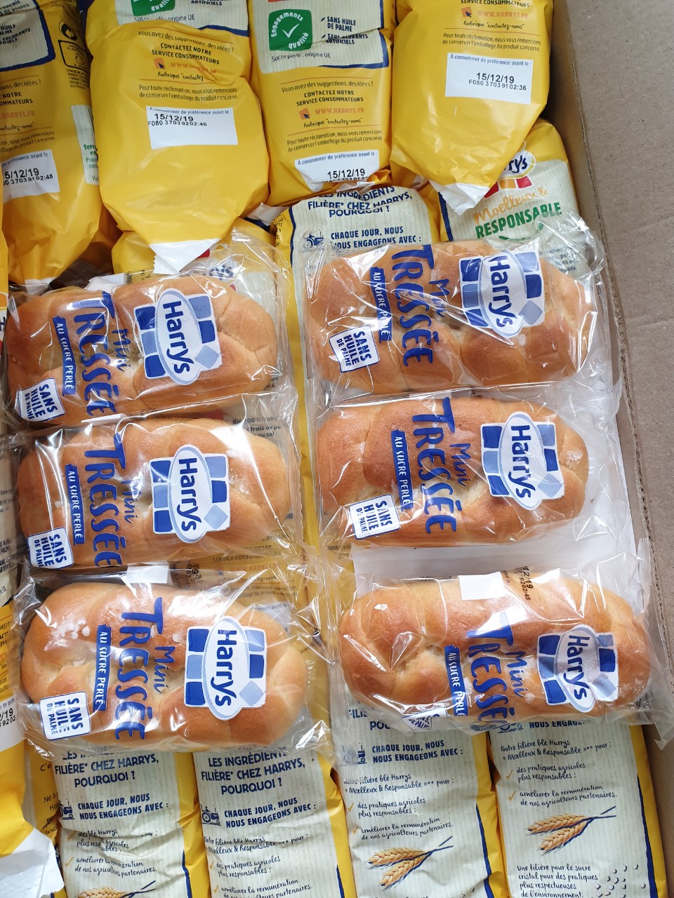 Bánh mì hoa cúc Mini 210gr - Bánh ngọt Harrys Brioche Tressée Nhập khẩu PHÁP