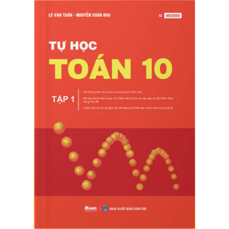 Sách - Tự Học Toán 10 - Tập 1 + 2 - Tái bản 2025 (Moon)