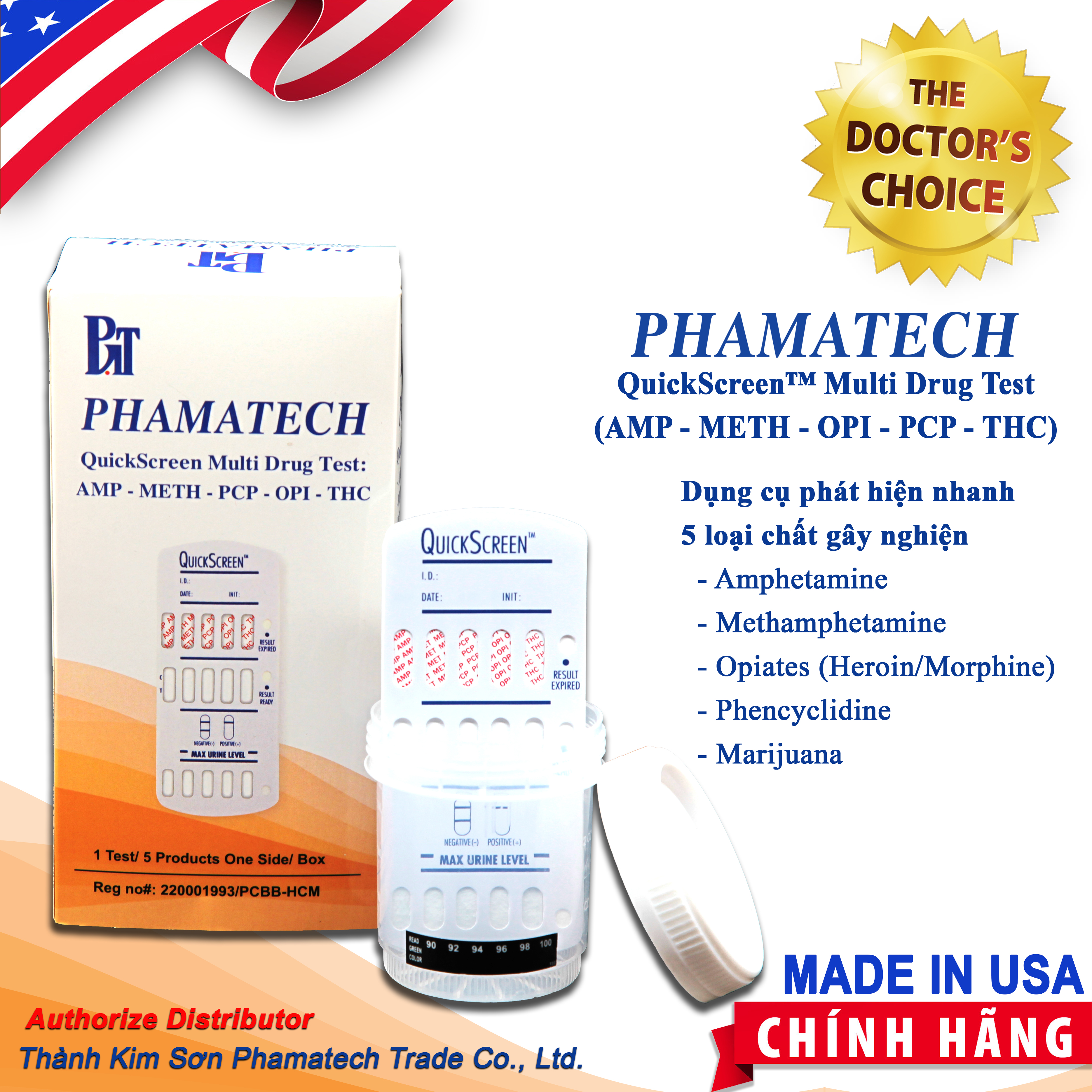 Phát hiện nhanh matúy tổng hợp 5 trong 1: