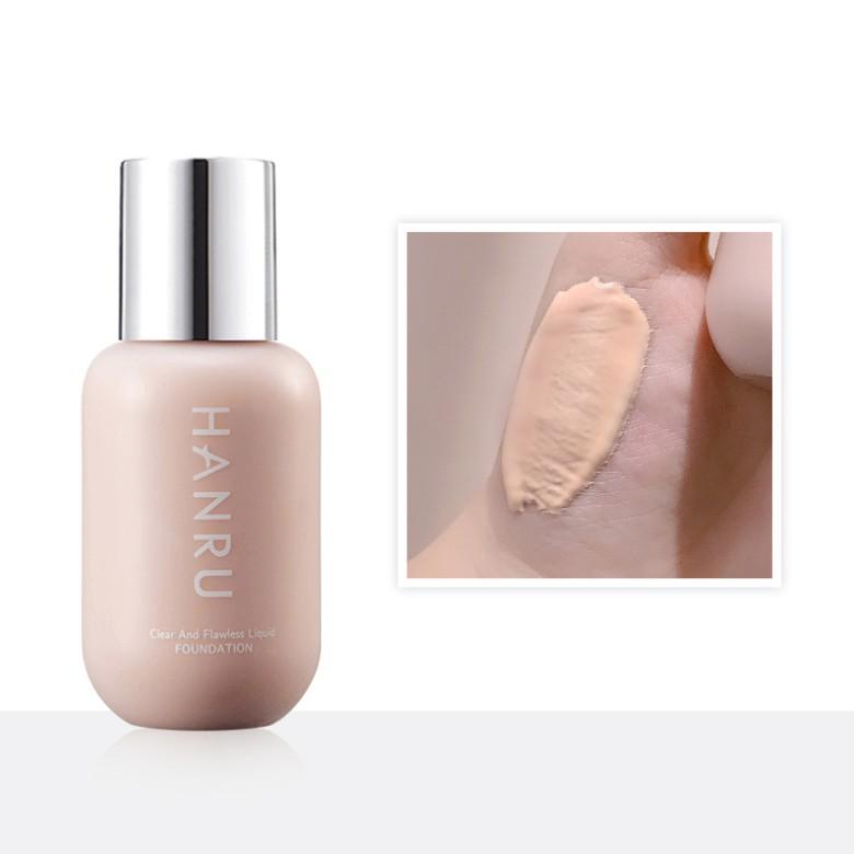 Kem nền kiềm dầu che khuyết điểm Hanru Make Up Clear Liquid Foundation 40ml