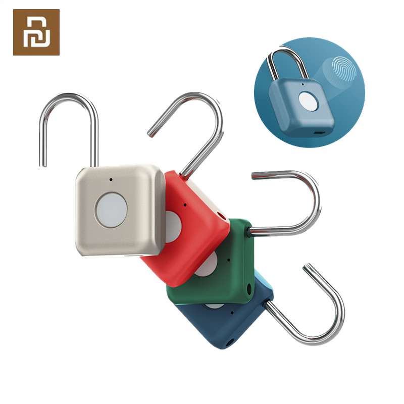 Xiaomi Youdian Kitty Khóa cửa vân tay thông minh Ổ khóa USB Sạc không chìa khóa Chống trộm Du lịch Ngăn kéo hành lý Khóa an toàn
