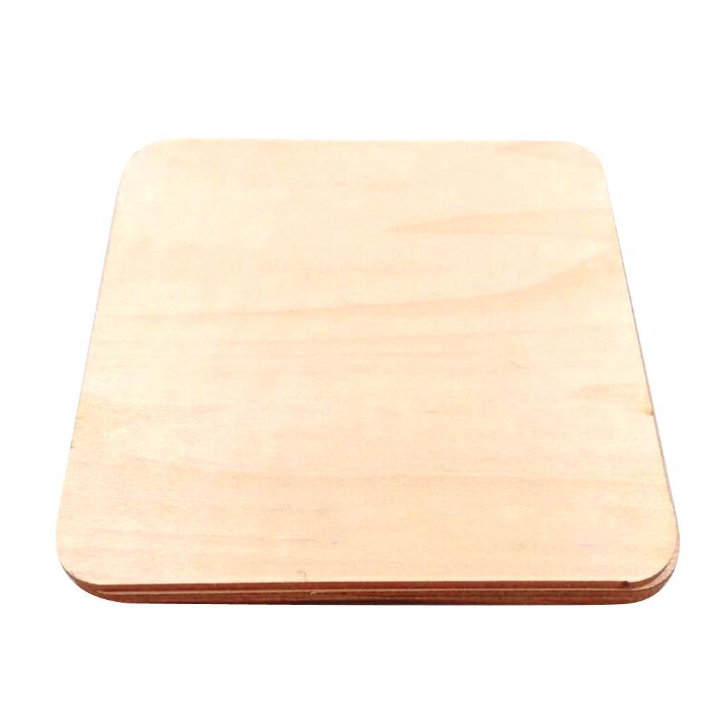 Set of 100 Square Blank Wooden Pieces Cutouts DIY Craft Supplies 1.6inch
