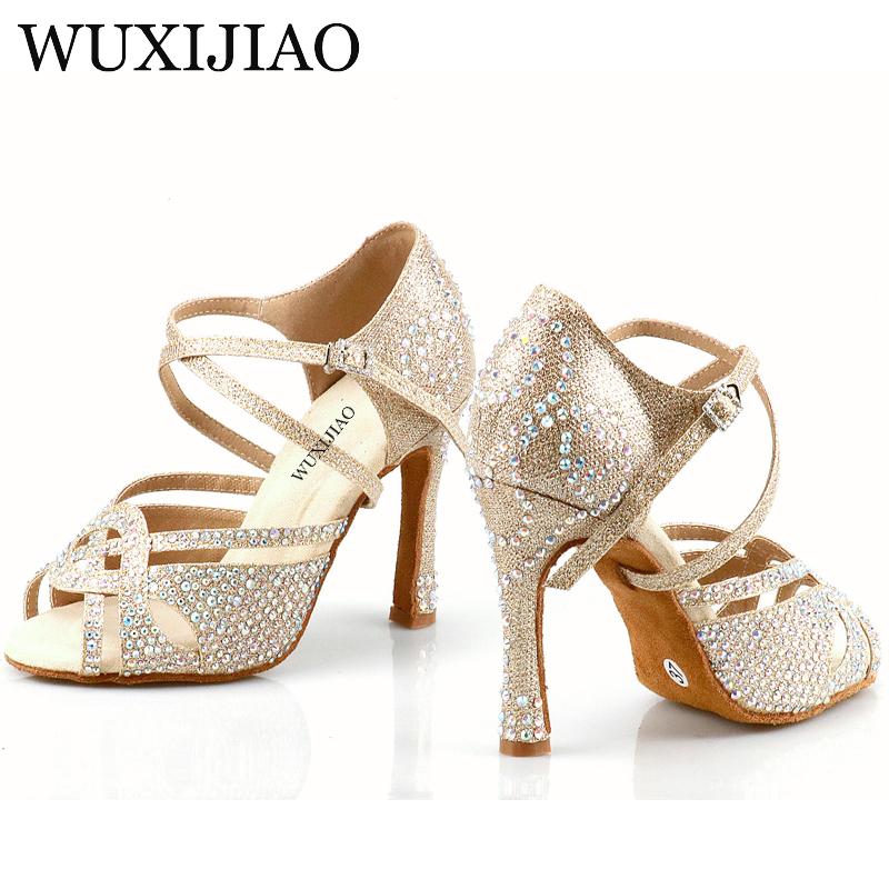 Giày khiêu vũ Latin Latin của Wuxijiao Holesale Color: Cuban heell 10cm Shoe Size: 4