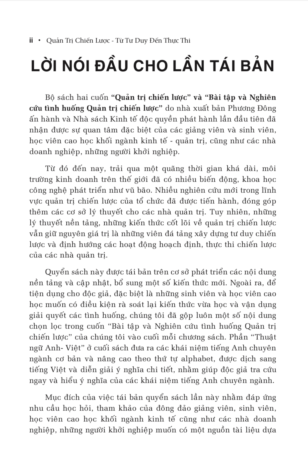 Quản Trị Chiến Lược Từ Tư Duy Đến Thực Thi