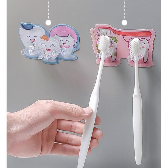 Miếng Dán Treo Bàn Chải Đánh Răng Dễ Thương
