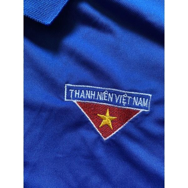 Áo thun Đoàn TNVN chất poly 4 chiều logo thêu trực tiếp form chuẩn có big size