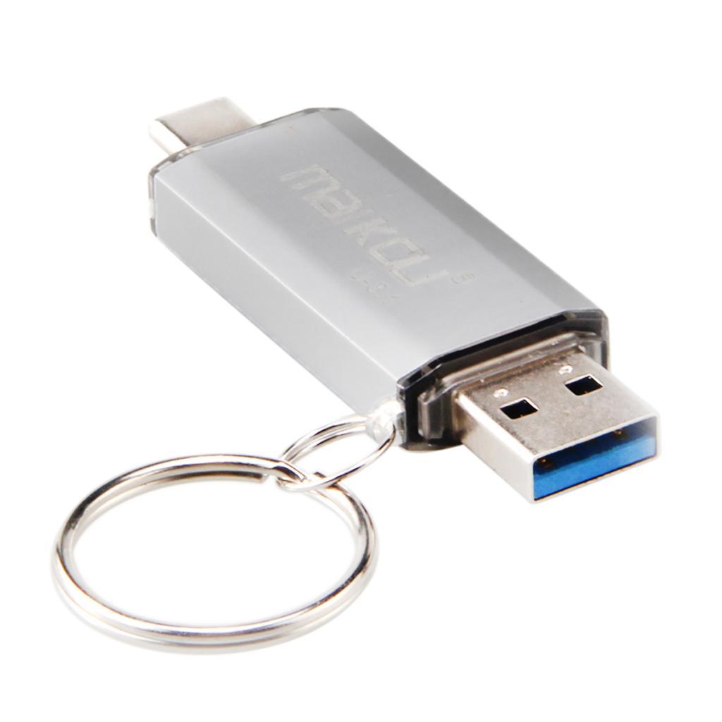 2 in 1 USB 3.0+ Type C OTG Flash Drive Memory Stick 256GB Storage red