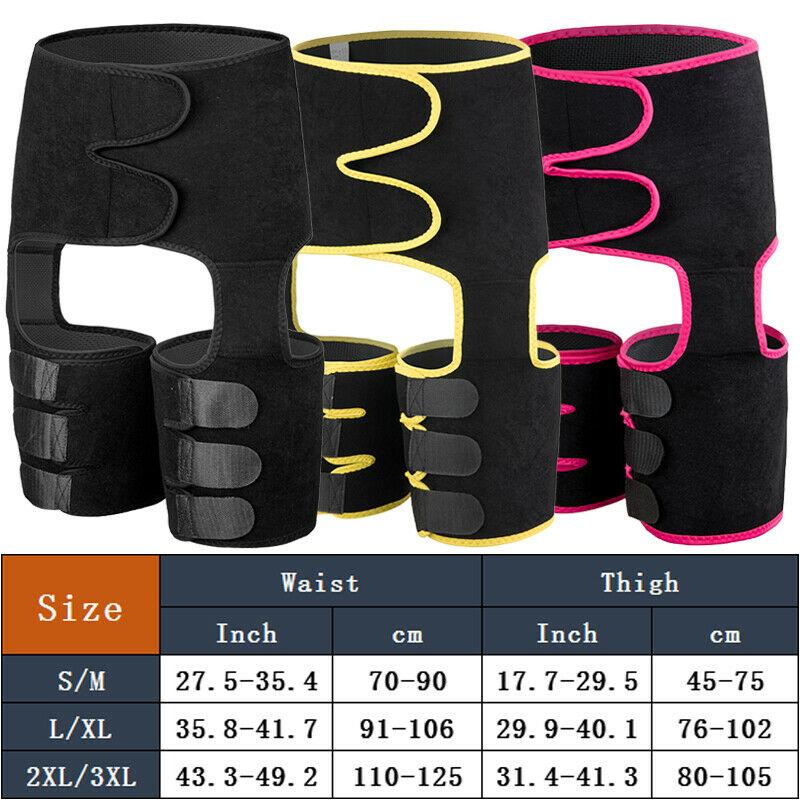 3 Trong 1 Neoprene Slim Đùi Tông Đơ Cắt Chân Shapers Nữ Cao Cấp Huấn Luyện Viên Nén Giảm Béo Béo Tập Luyện Nhiệt shaper