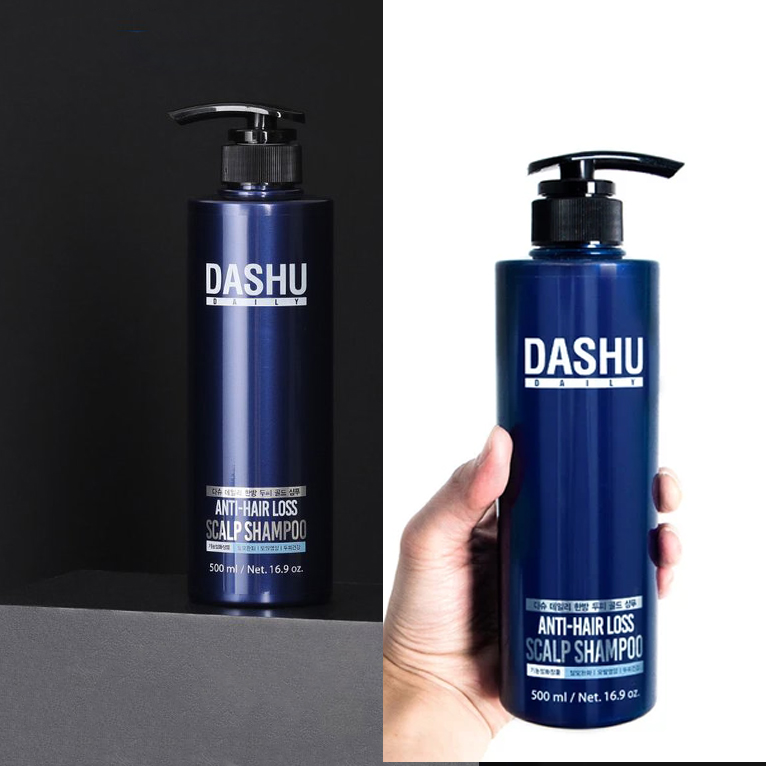 Dầu gội ngăn rụng tóc dành cho nam DASHU Anti - Hair Loss Scalp Shampoo Phục hồi tóc hư tổn Sạch gàu và ngứa dầu gội Hàn Quốc 500ml JN-DG01