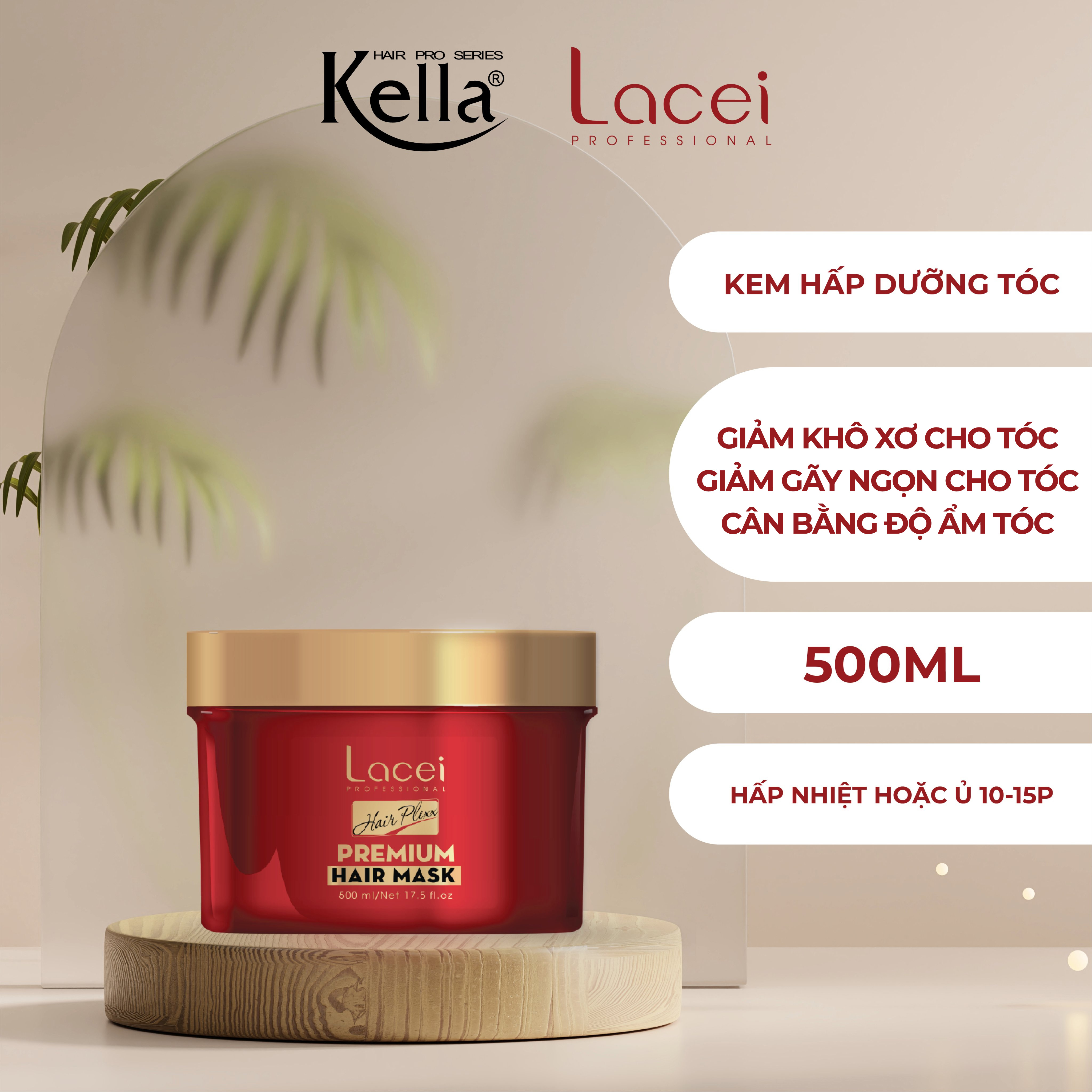 Kem hấp dầu dưỡng tóc cao cấp Lacei Hair Plexx (Hũ 500ml)