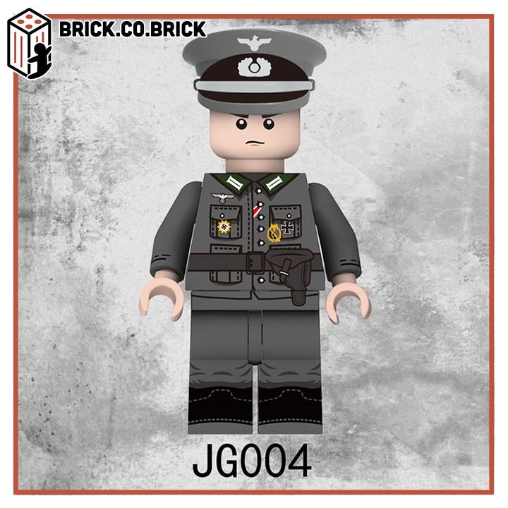 Nhân vật Đồ Chơi Lắp Ráp Lính Quân Đội Đức Thế Chiến Minifig Germany Soldier World War JG001 JG004 - JG-001