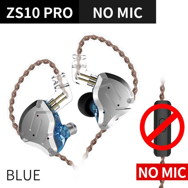 Tonlish KZ ZS10 Pro 1DD 4BA Hifi Tai nghe kim loại Hybrid trong Ear Sport Tiếng ồn khử tai nghe ZSN Pro X AS12 T3 Plus ES4 EDX Pro