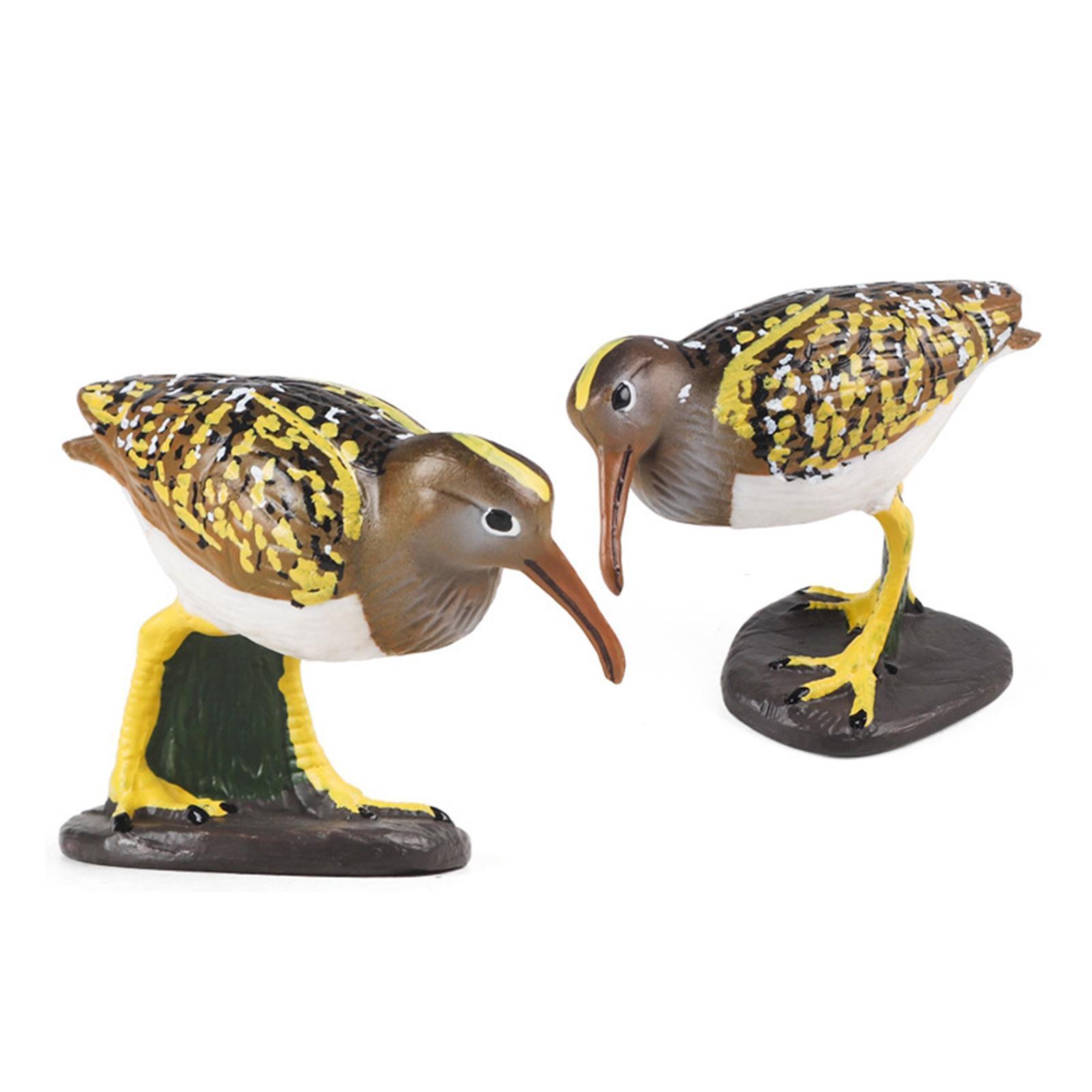 Durable Bird Figurine Ornament Fine Workmanship Bird Statue for Bookshelf Desktop