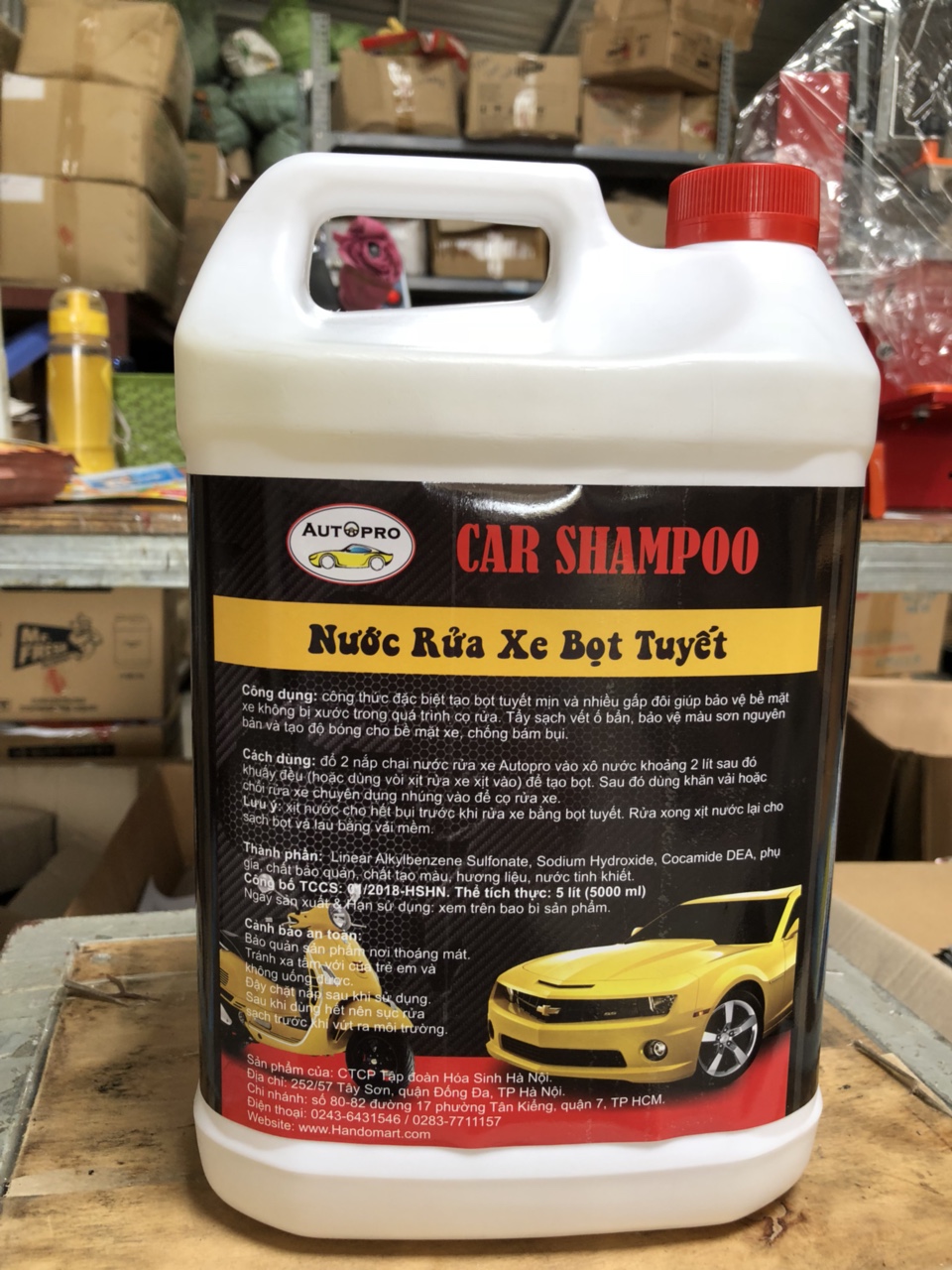 Nước rửa xe bọt tuyết chuyên dụng Car Shampoo 20L cho ô tô xe máy