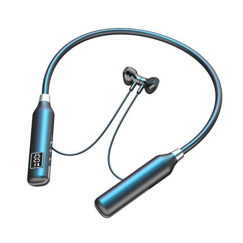 Giá thấp nhất Tai nghe bluetooth Fenshi 8017 hai tai treo cổ loại bán trong tai đa năng hiển thị âm lượng bán hàng trực tiếp