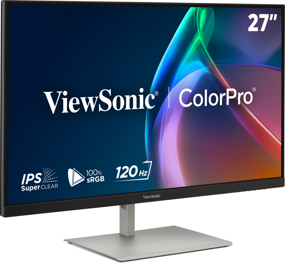 Màn Hình Đồ Hoạ Viewsonic VP2766-2K Màu Xám 27 inch, 120Hz, 2K, QHD, Chứng nhận Pantone Validated, USB-C 90W - Hàng Chính Hãng