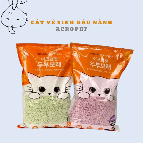 Cát Vệ Sinh Đậu Phụ Cho Mèo ACROPET 5L - Hương Lavender