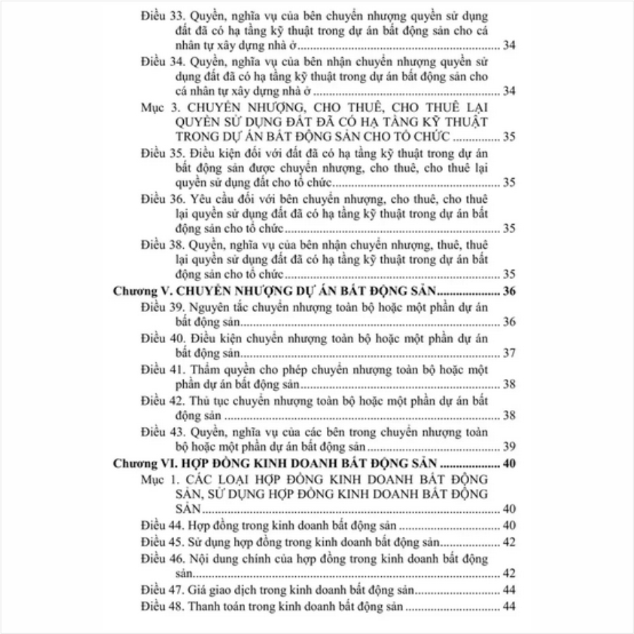 Sách Luật Kinh Doanh Bất Động Sản – Hệ thống Các Văn Bản Quy Định Chi Tiết Thi Hành (V2476T)
