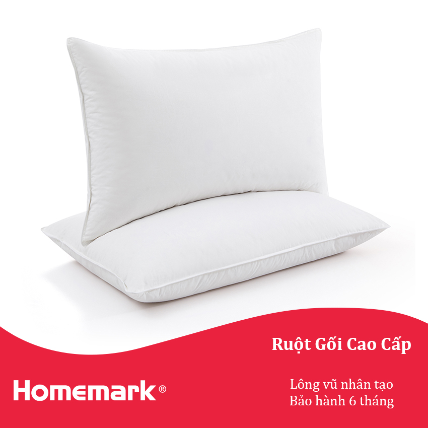 Hình ảnh Ruột gối nằm lông vũ khách sạn cao cấp sợi microfiber nhân tạo Hanvico by Homemark có kích thước trẻ em và 50x70 cm