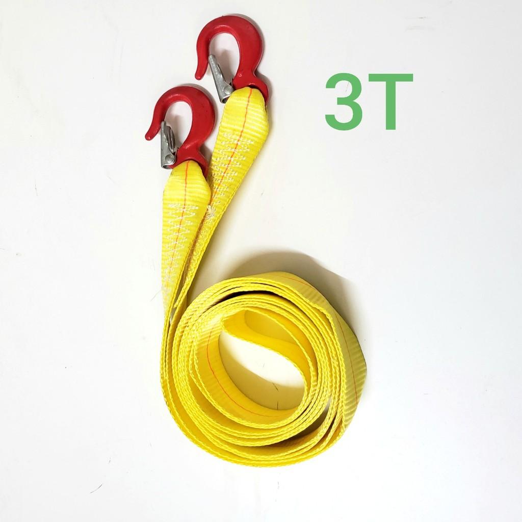 Dây cáp vải cứu hộ ô tô, cáp kéo xe, dây bẹ nâng hàng tải làm việc 1.5 tấn, tải đứt 3 tấn, bản 50mm