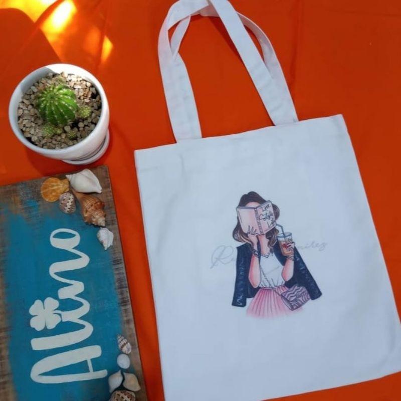 Túi vải canvas TOTE chất liệu vải dày dặn