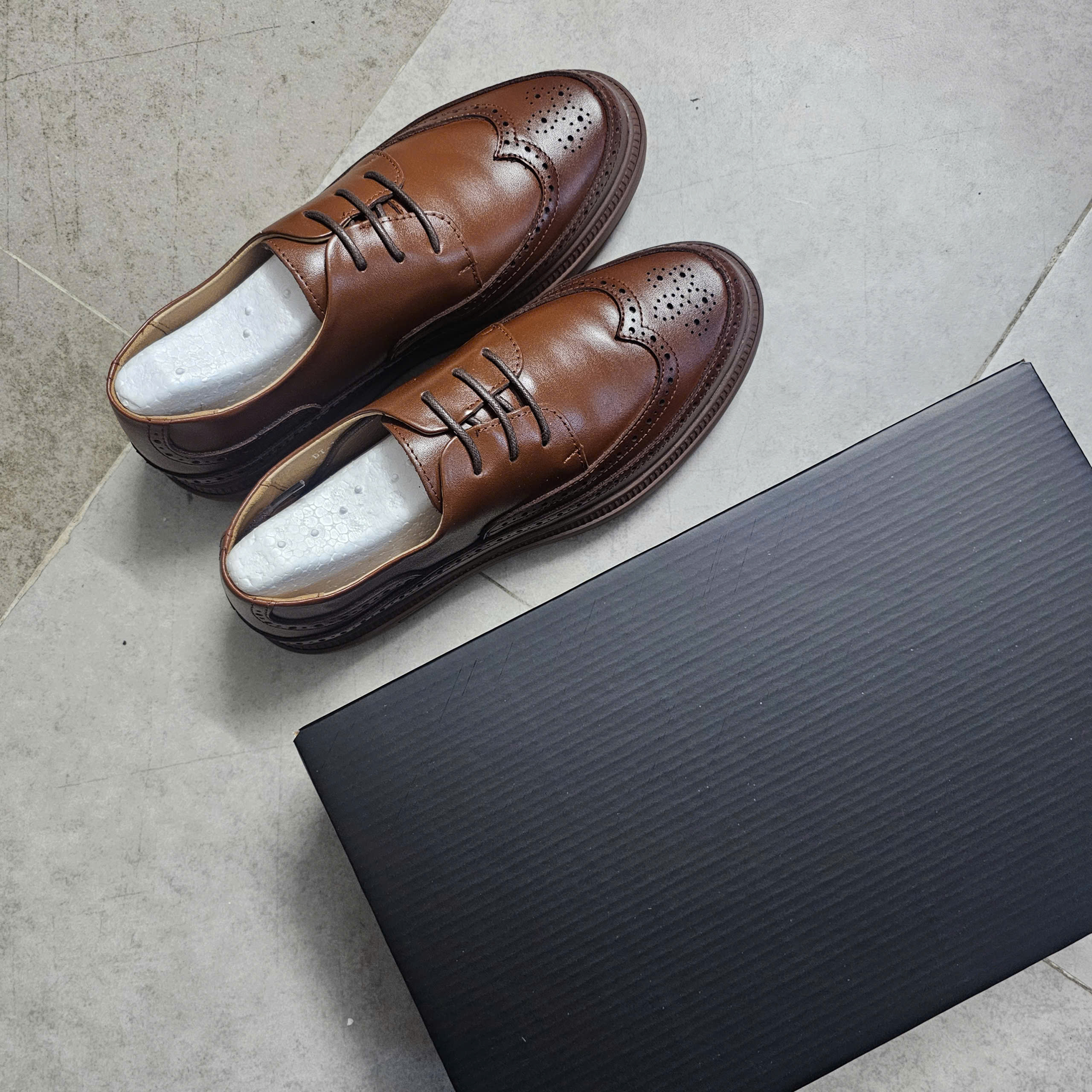 Giày Da Nam Kiểu Dáng Derby Đế Khâu Da Bò Mã 3073 - Bảo Hân Since 2016