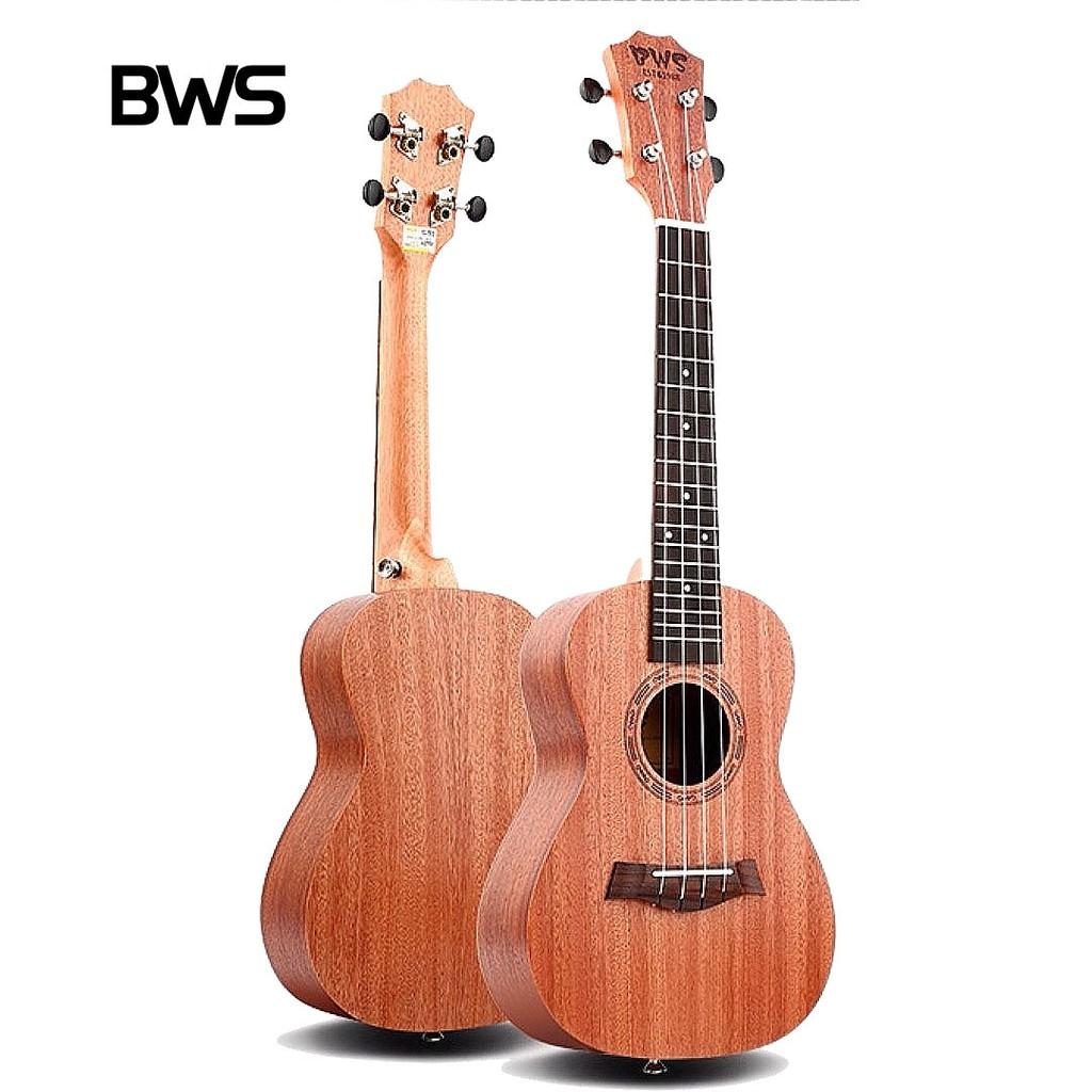 Đàn Ukulele BWS Gỗ Mahogany ( tặng kèm bao đàn +capo + miếng gảy )