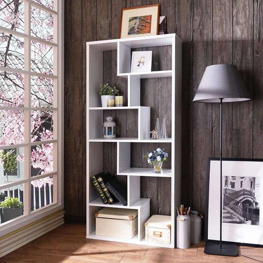 Giá sách trang trí thiết kế hiện đại làm bằng gỗ MDF SMLIFE Balurgphat