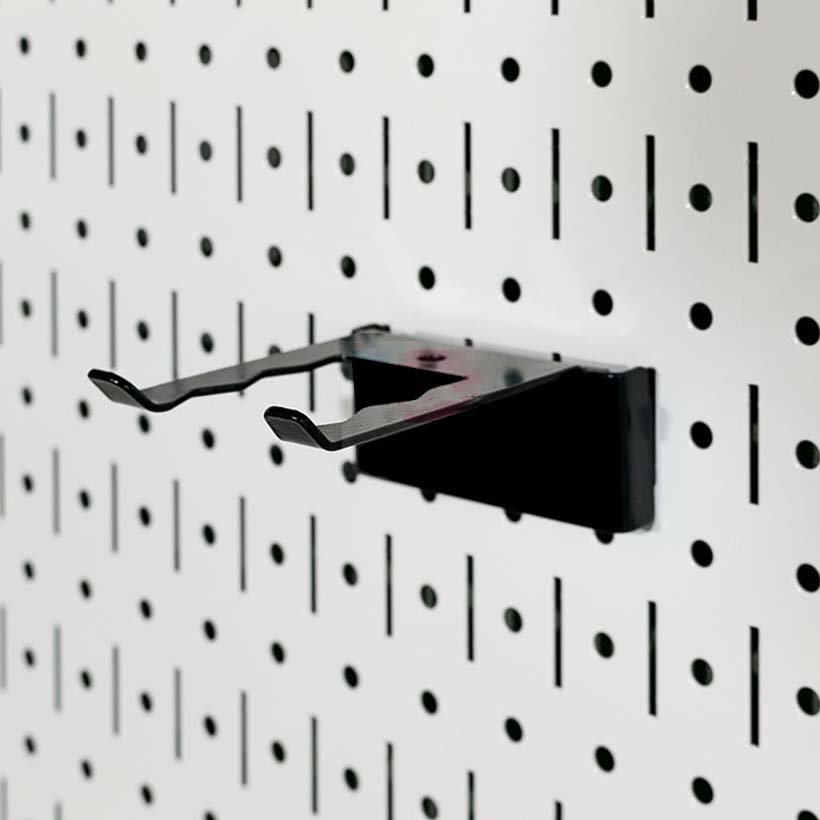 Móc đỡ chữ U sóng Pegboard - Giá treo bằng thép sơn tĩnh điện - Phụ kiện cho bảng treo dụng cụ cơ khí